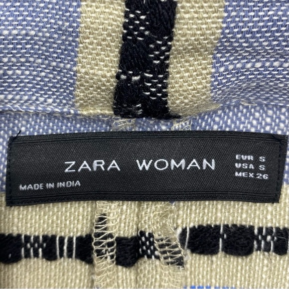 ZARA BOHO OPEN FRONT CARDIGAN POM POM FRINGE WOMENS SMALL BOHEMIAN - Picture 3 of 12